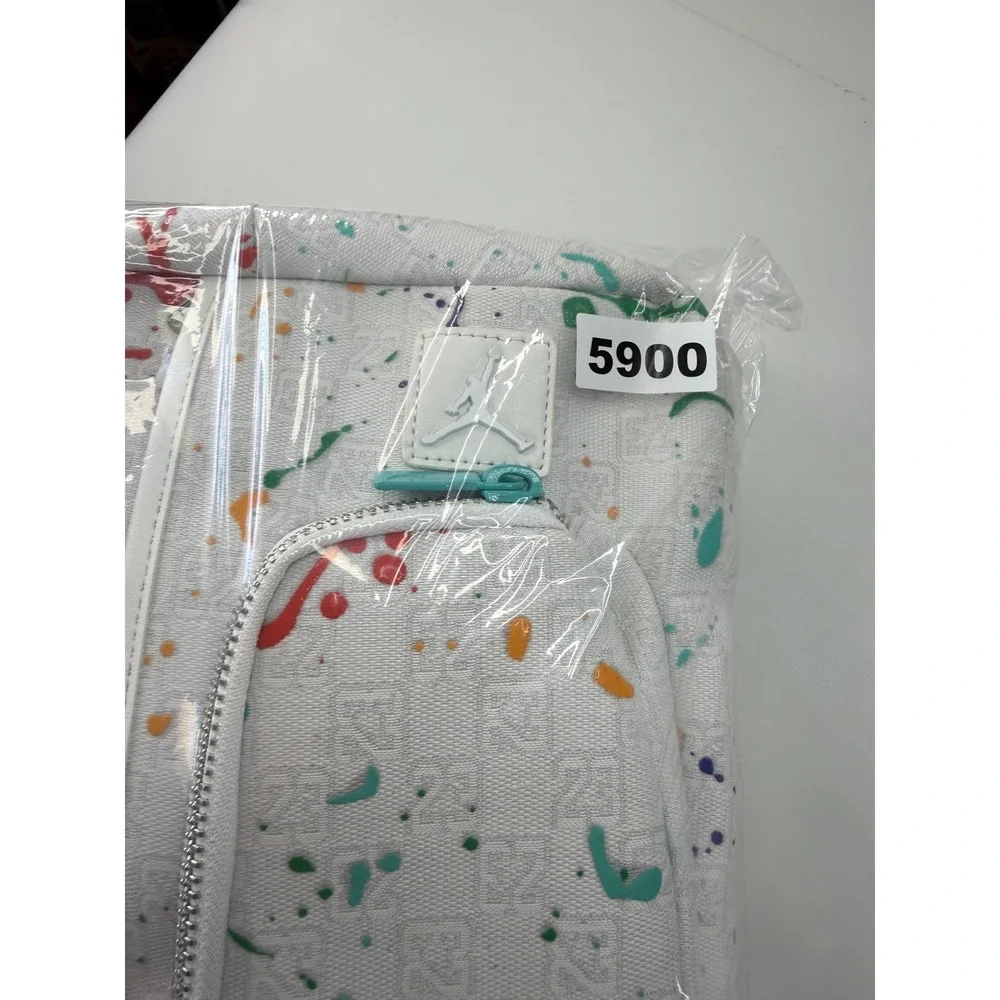 Jordan 23 Monogram Crossbody 3L Sling Bag Multi Paint Splatter MA9042-782 NEW